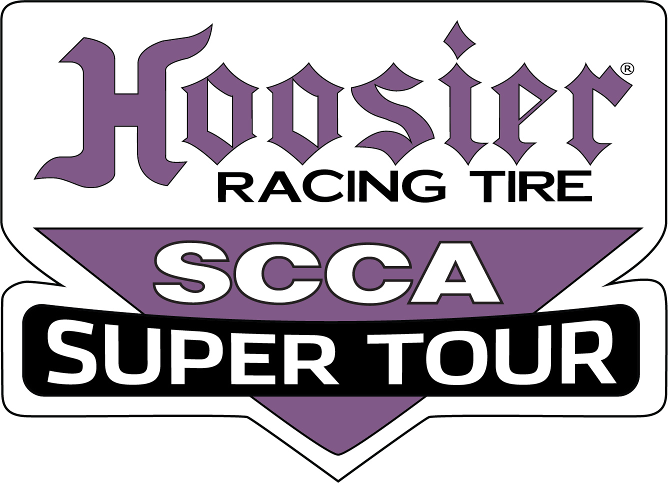 2632 Hoosier Racing Tire Super Tour decal (4 1/2" x 3 1/2")